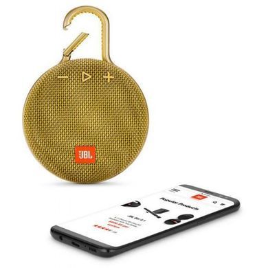 Портативная колонка JBL Clip 3 Yellow (JBLCLIP3YEL)