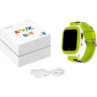 Смарт-годинник Atrix iQ2200 IPS Cam Flash Green Дитячі телефон-годинник з трекером (iQ2200 Green)