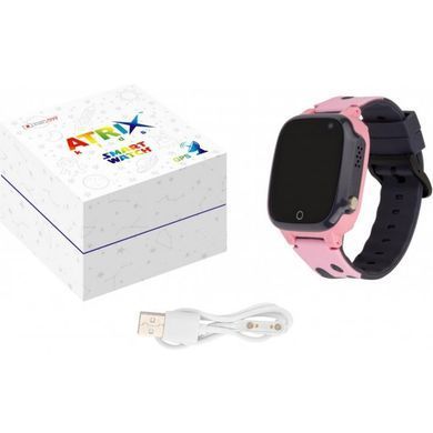 Смарт-часы Atrix iQ2100 IPS Cam Pink Детские телефон-часы с трекером (iQ2100 Pink)
