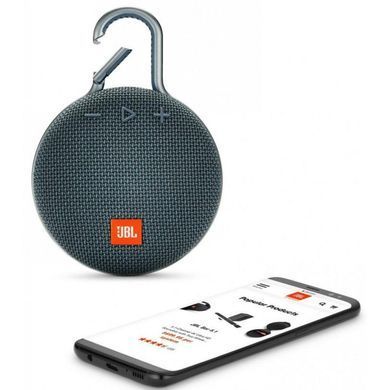 Портативна колонка JBL Clip 3 Blue (JBLCLIP3BLU)