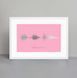 Постер картина для интерьера в подарок "С днем рождения" А3 silver-pink
